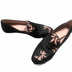 A.D & Daughters calf hair print block heel pump